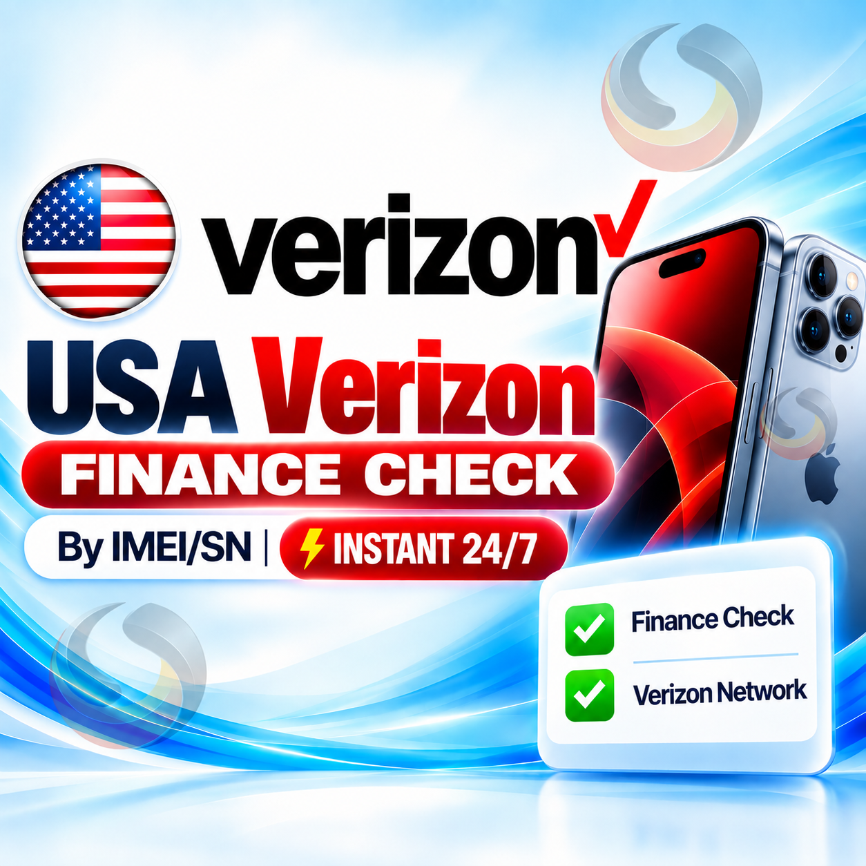 USA Verizon Finance Check [IMEI/SN] Instant 24/7