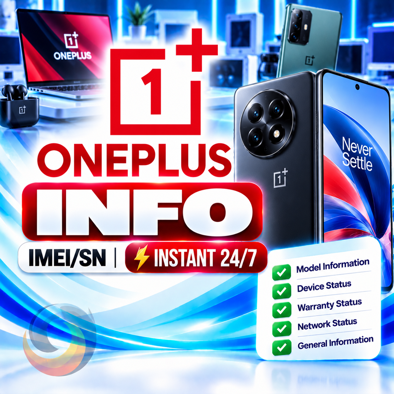 OnePlus Info [IMEI/SN] Instant 24/7