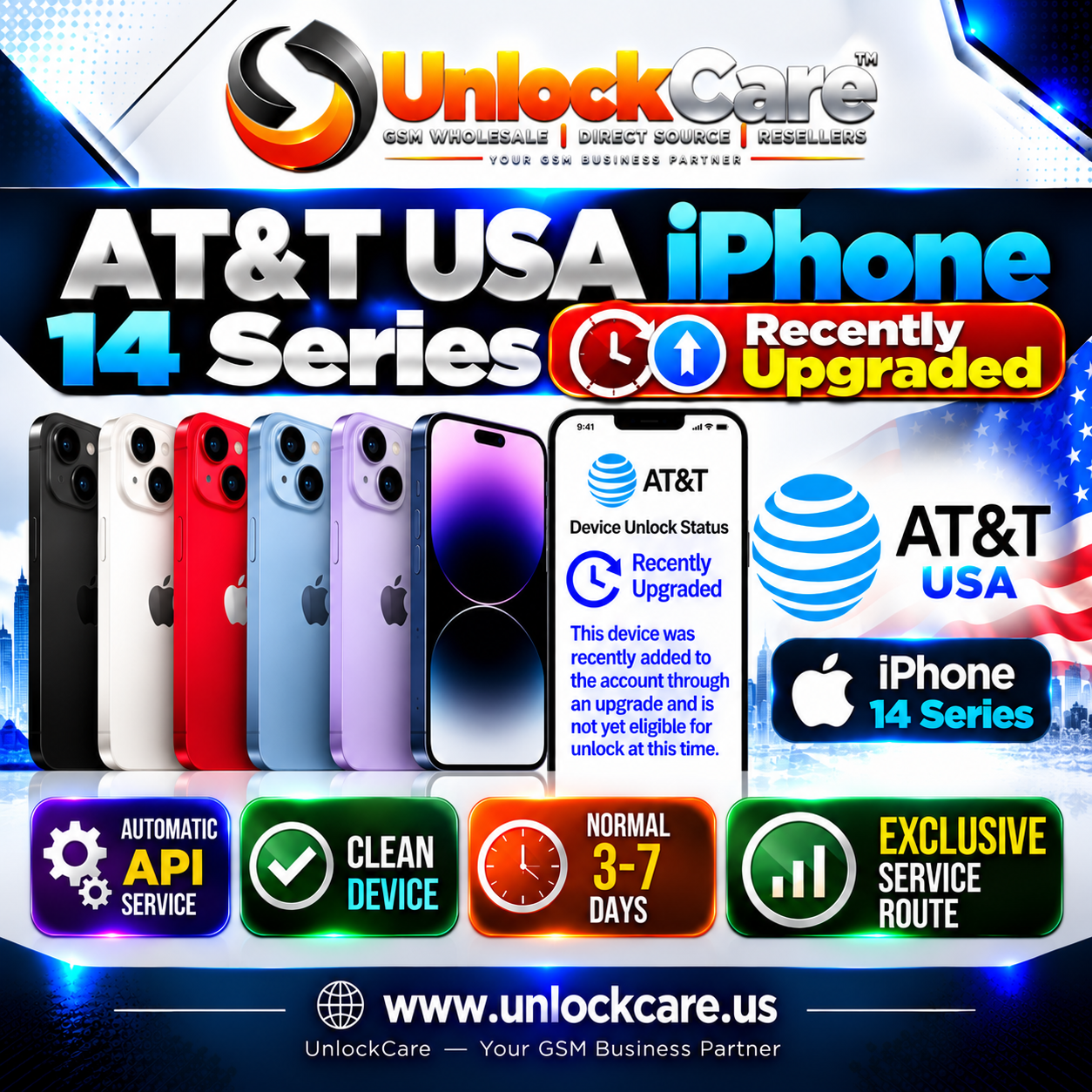 AT&T USA iPhone 14 Series | Recently Upgraded