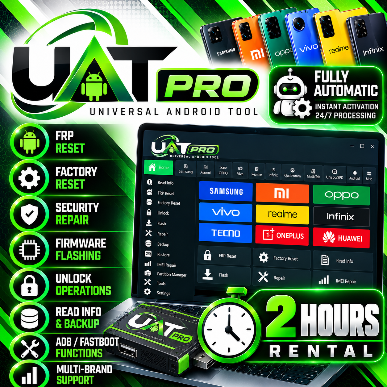 UAT PRO Tool Rental — 2 Hours