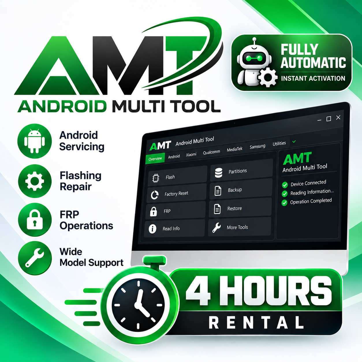 AMT — Android Multi Tool Rental — 4 Hours
