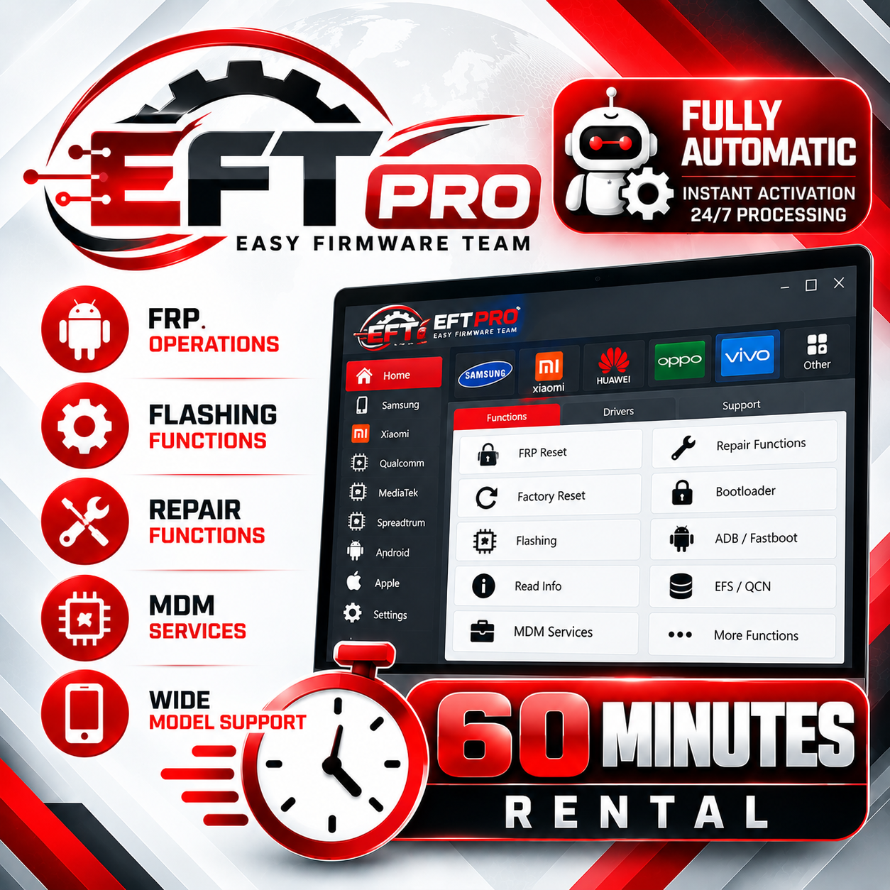 EFT PRO Tool Rental — 60 Minutes