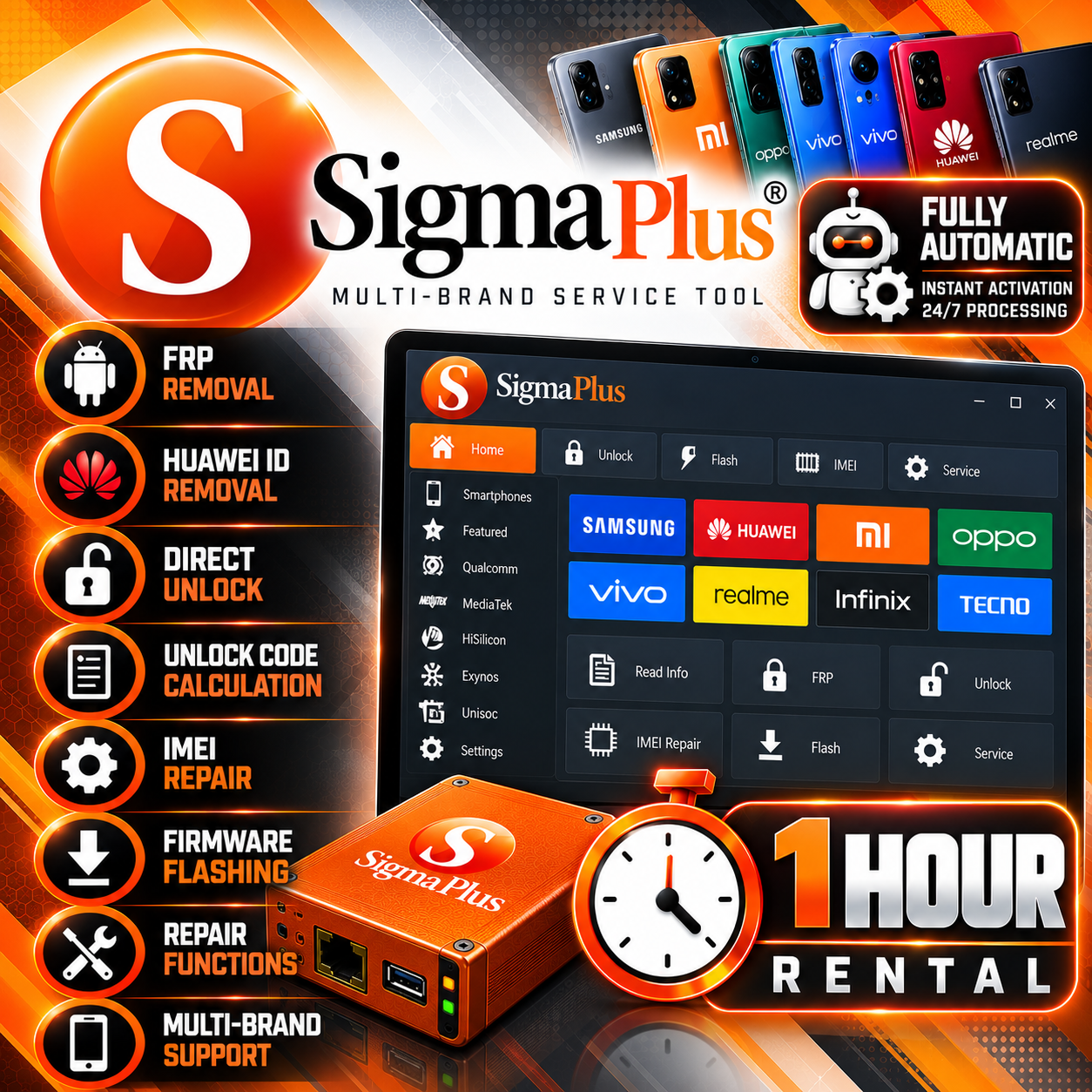 Sigma Plus Box Share Rental — 1 Hour