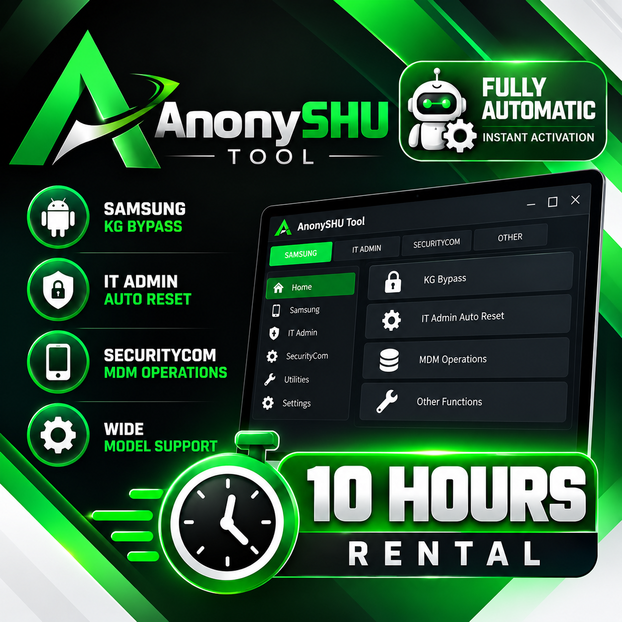 AnonySHU Tool Rental — 10 Hours