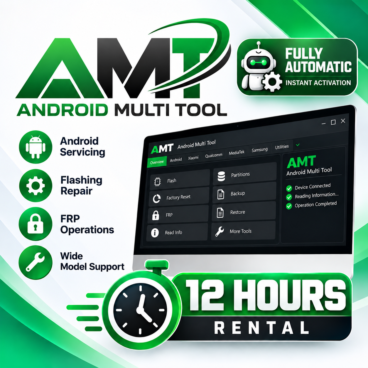 AMT — Android Multi Tool Rental — 12 Hours