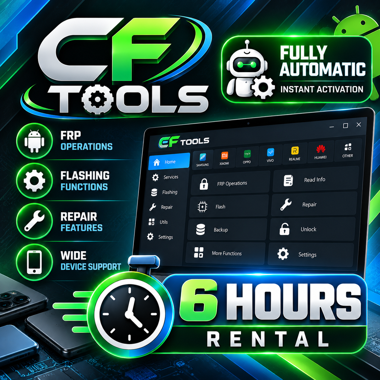 CF Tool Rental — 6 Hours