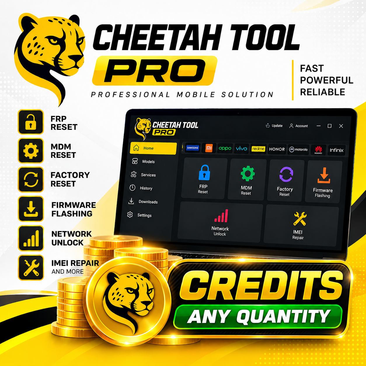 Cheetah Tool Credits — Any Quantity