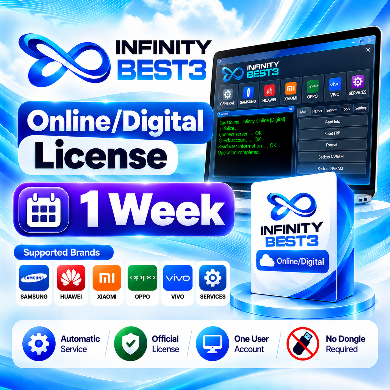 Infinity BEST3 Online/Digital License — 1 Week