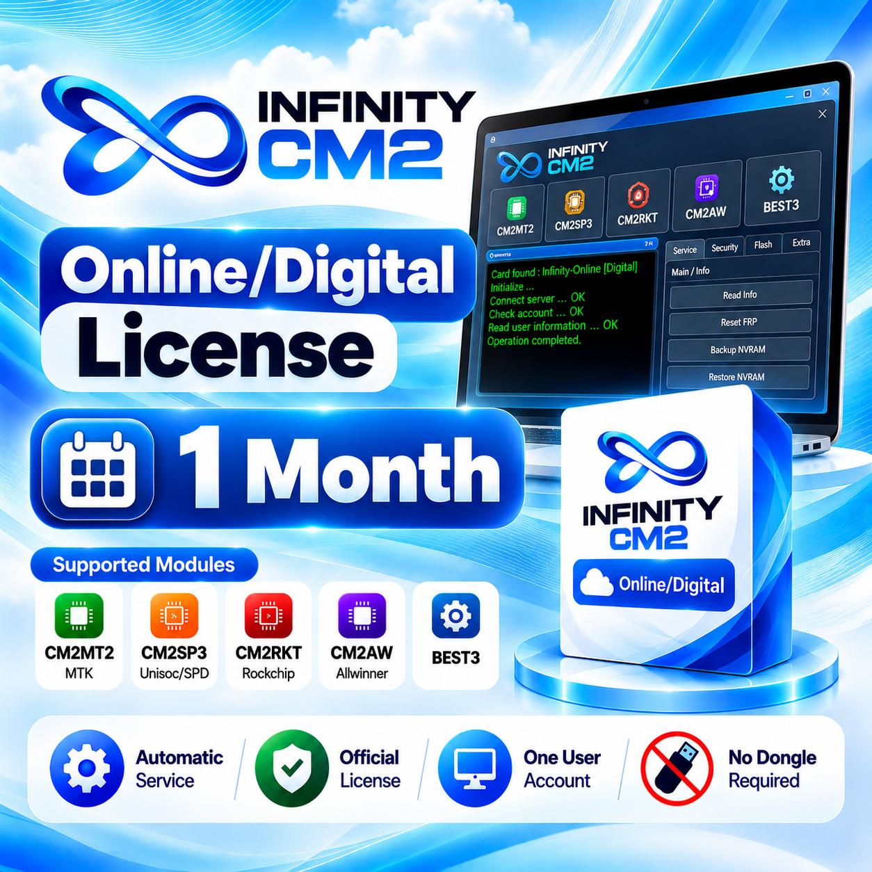 Infinity CM2 Online/Digital License — 1 Month
