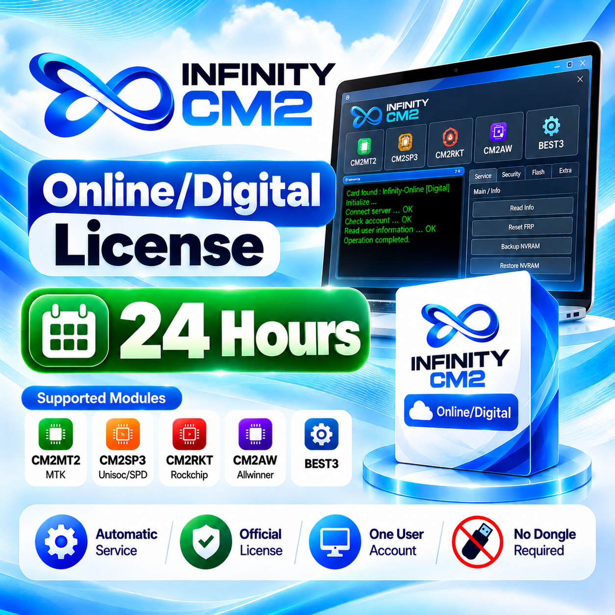 Infinity CM2 Online/Digital License — 24 Hours