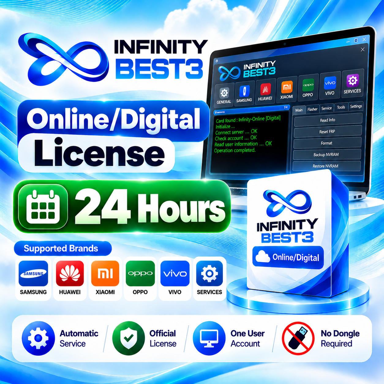 Infinity BEST3 Online/Digital License — 24 Hours