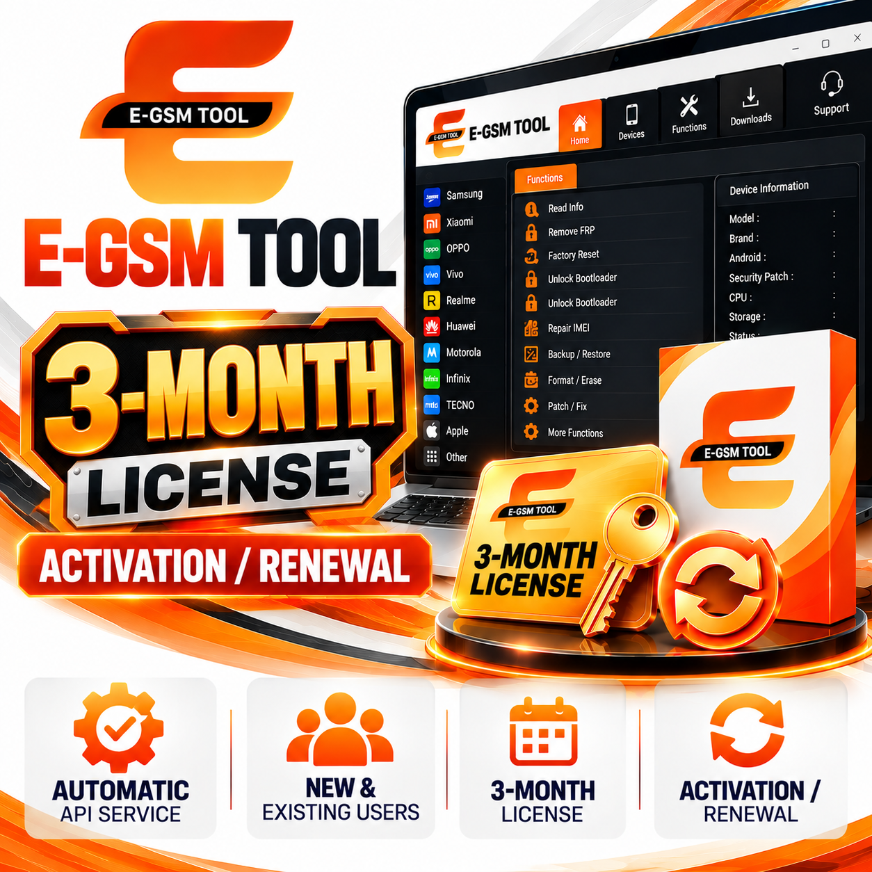E-GSM Tool — 3-Month License Activation / Renewal
