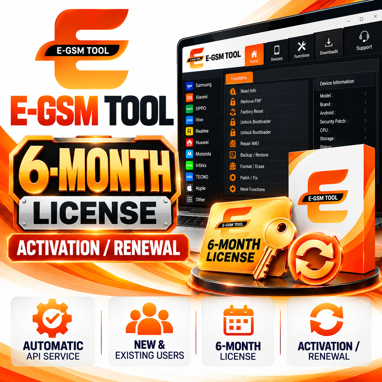 E-GSM Tool — 6-Month License Activation / Renewal