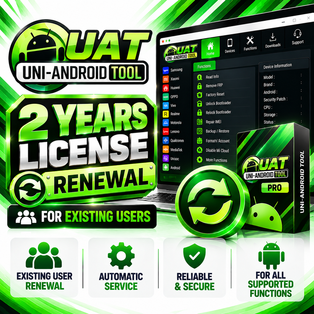 Uni Android Tool (UAT PRO) — 2 Years License Renewal