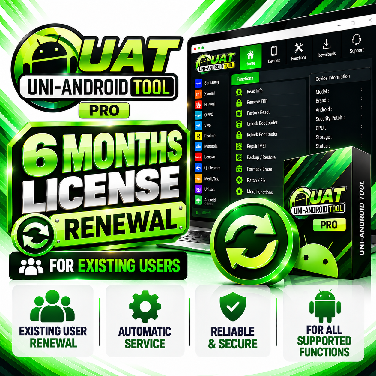 Uni Android Tool (UAT PRO) — 6 Months License Renewal