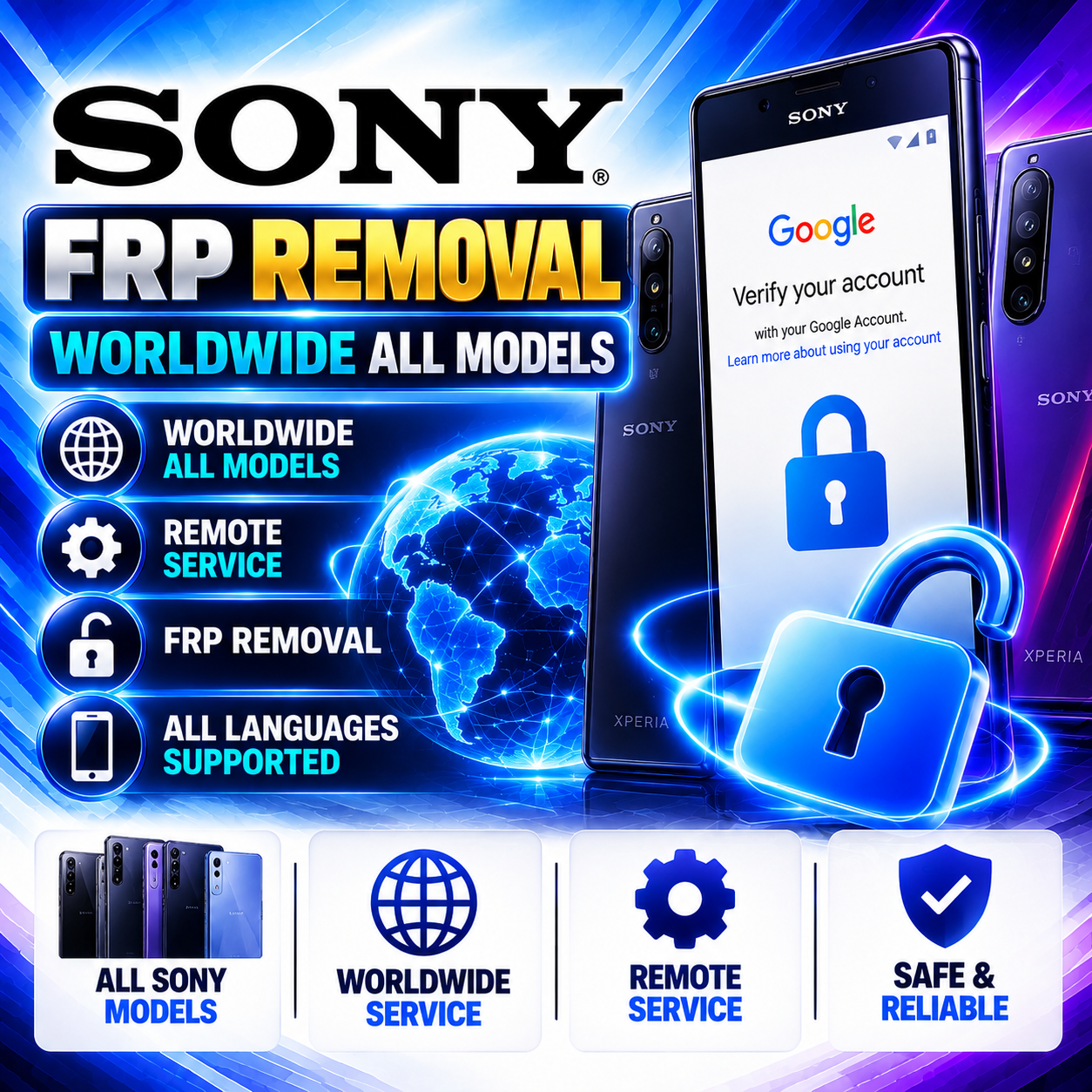 Sony FRP Removal — Worldwide All Models | Remote Service