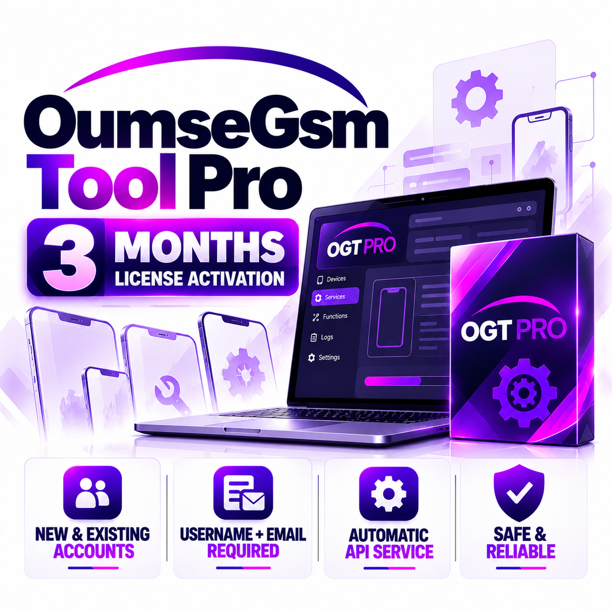 OumseGsm Tool Pro (OGT PRO) – 3 Months License Activation