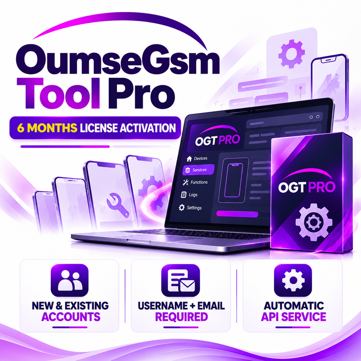 OumseGsm Tool Pro (OGT PRO) – 6 Months License Activation