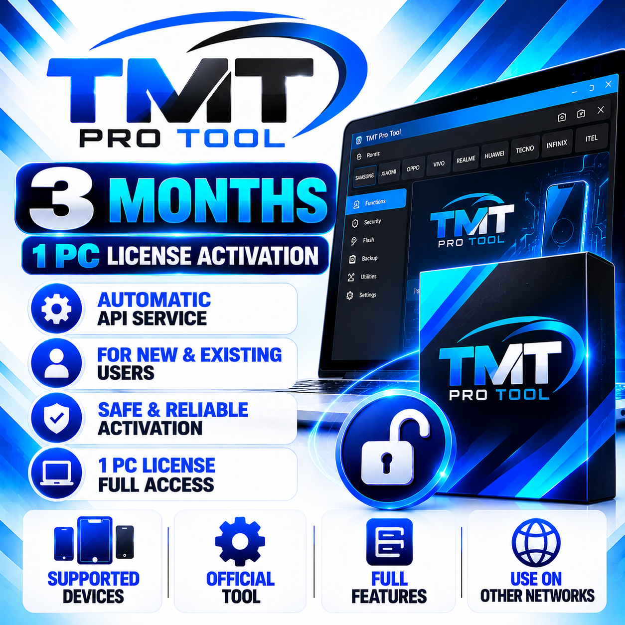 TMT Pro Tool 3 Months — 1 PC License Activation