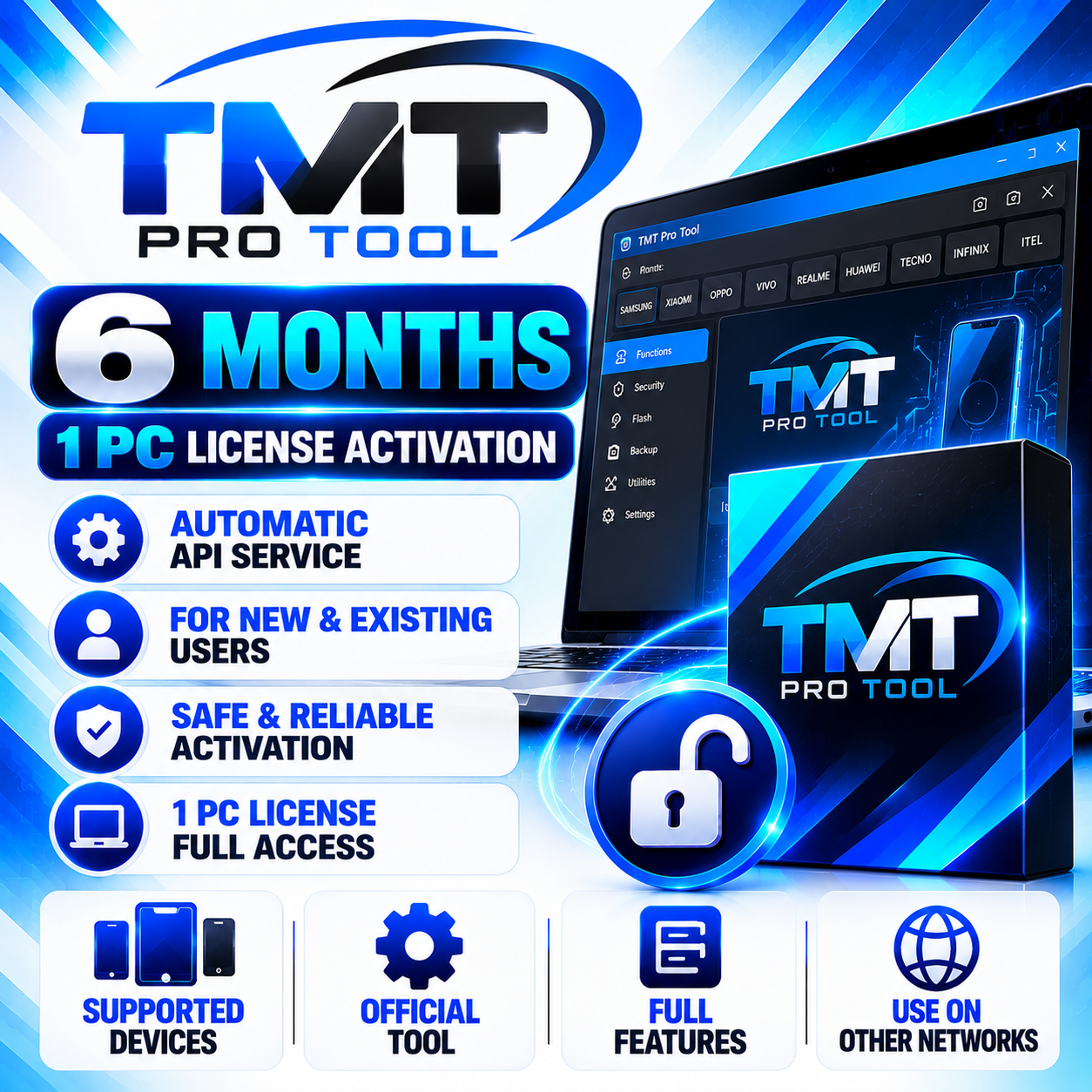 TMT Pro Tool 6 Months — 1 PC License Activation