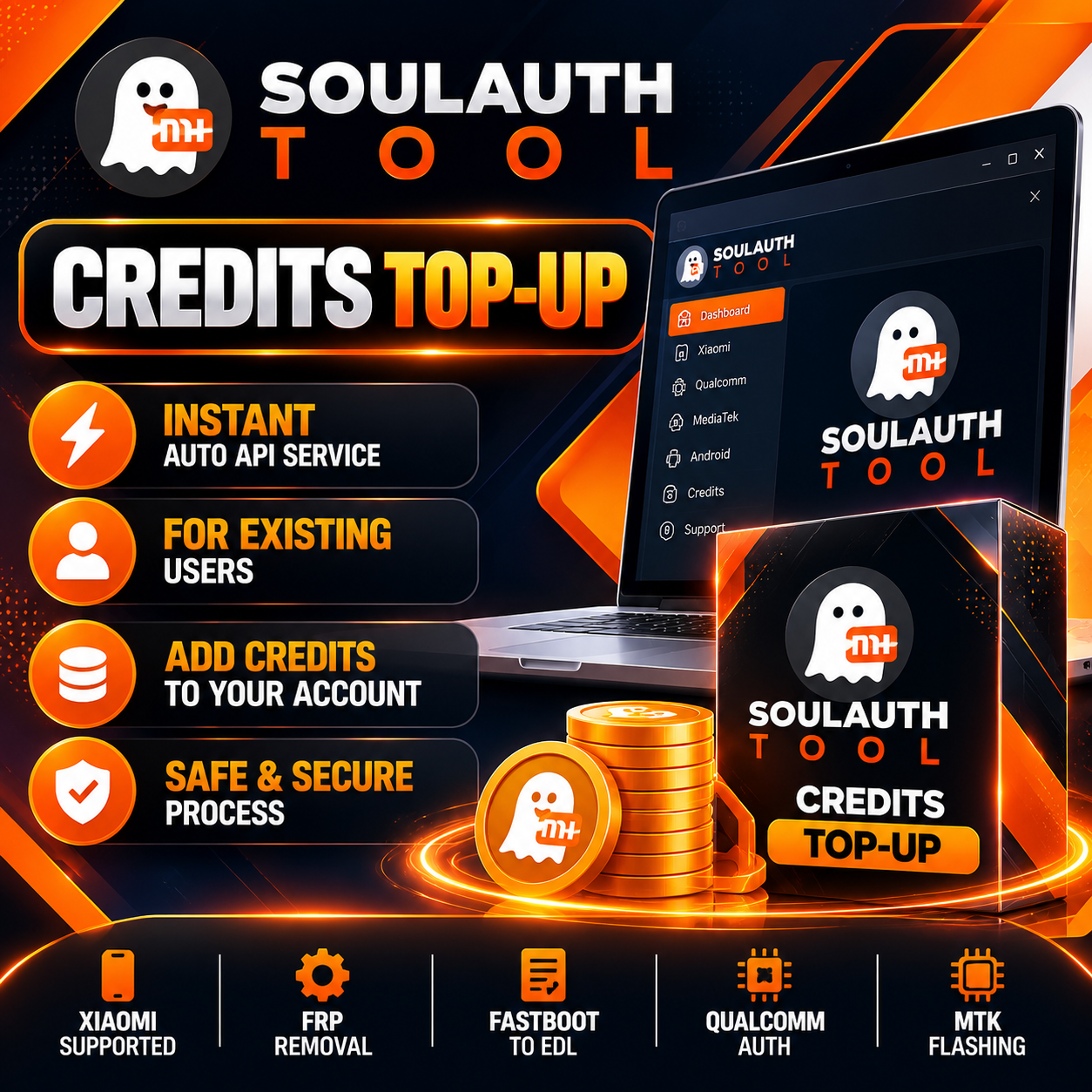 SoulAuth Tool — Credits Top-Up (Existing Users)