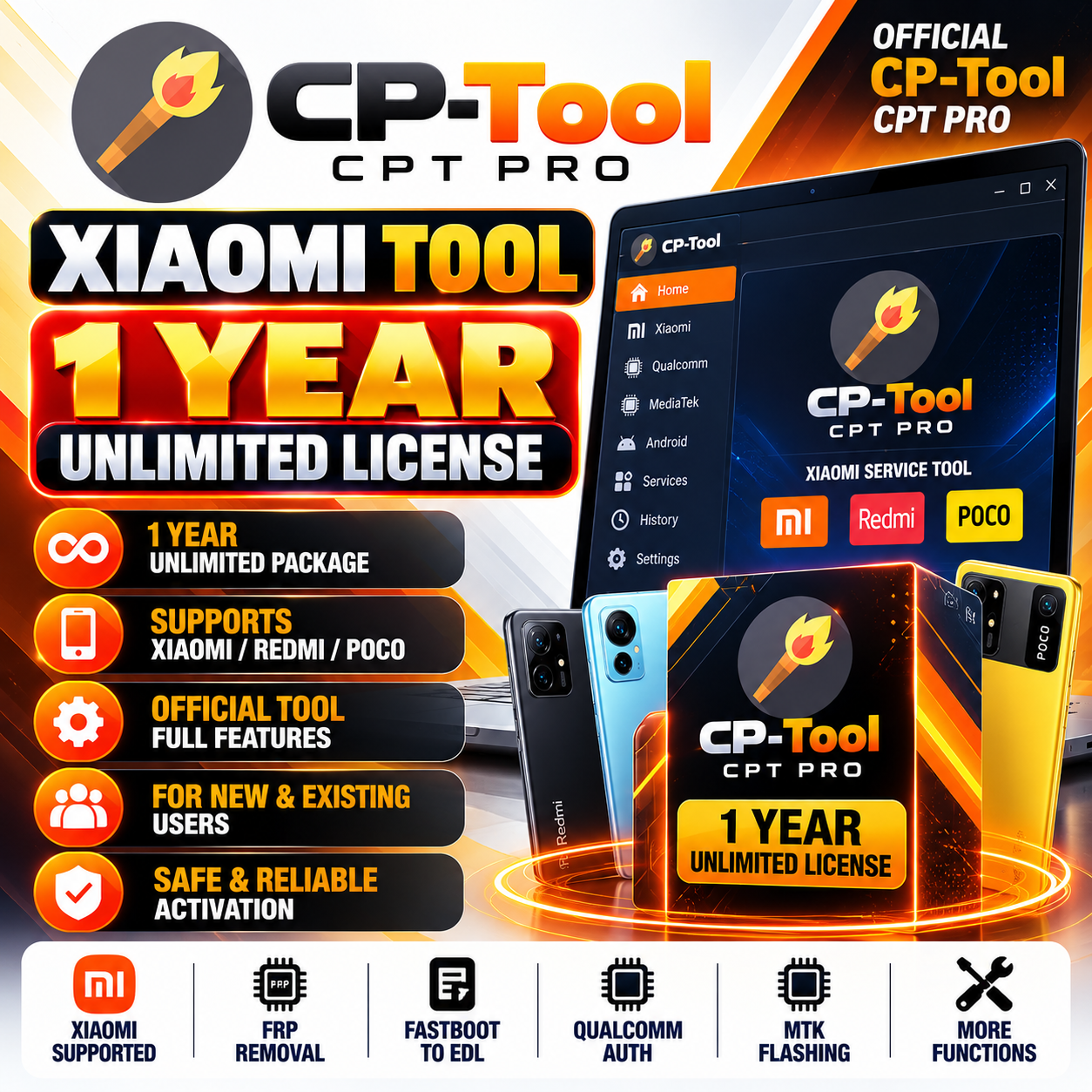 CP-Tool CPT Pro Xiaomi Tool — 1 Year Unlimited License