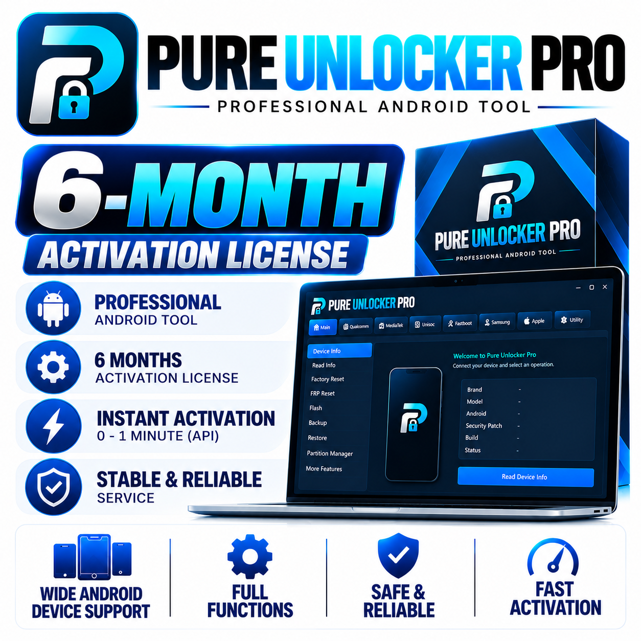 PURE UNLOCKER PRO — 6-Month Activation License