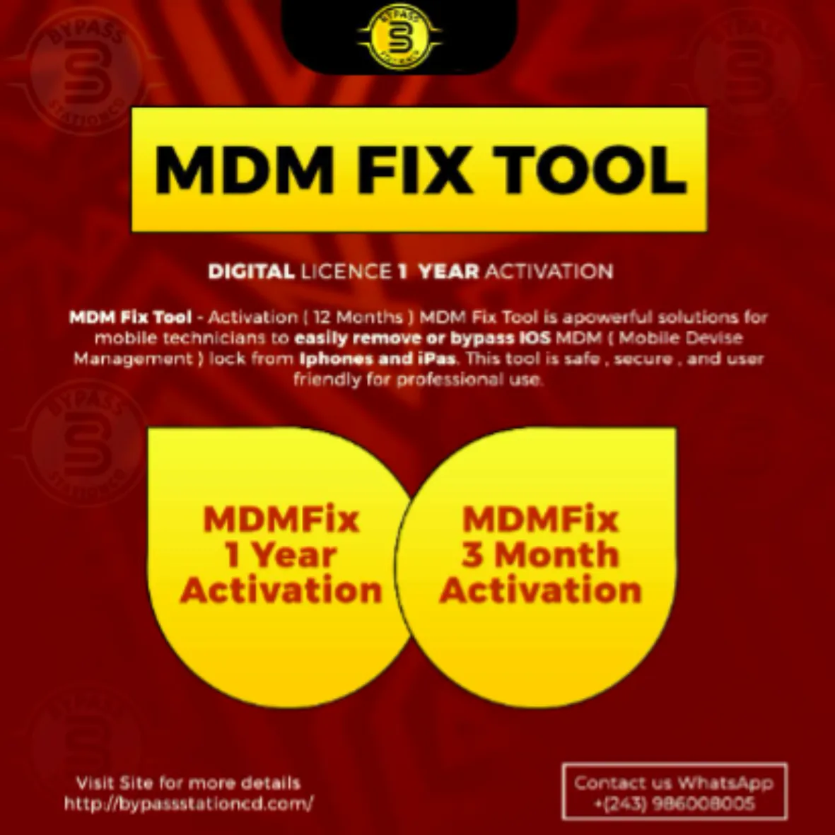 MDM FIX TOOL RENT [ 6 Hours ] Auto instant ✅