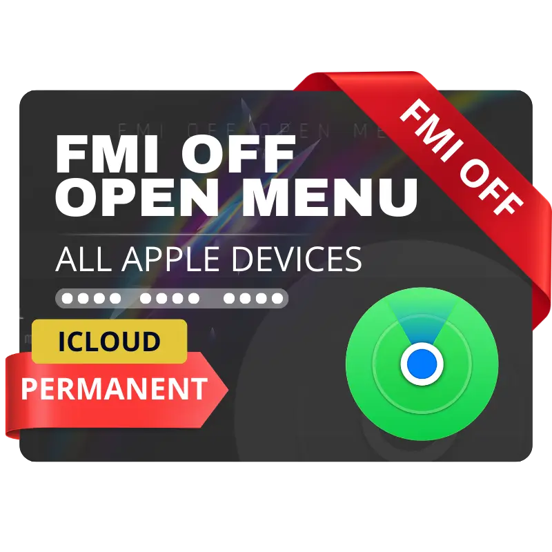 MultiUnlock iPhone FMI OFF Open Menu