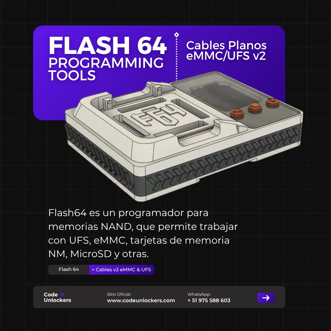 Flash 64 Lite + Set Cables eMMC/UFS v2 [ PERU ]
