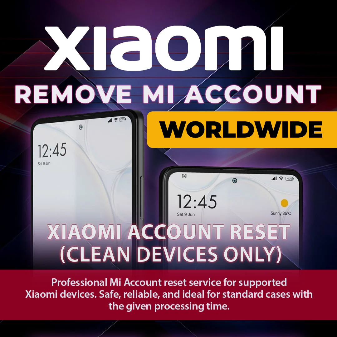 Xiaomi Mi Account Clean Removal (Worldwide) – All Countries Supported