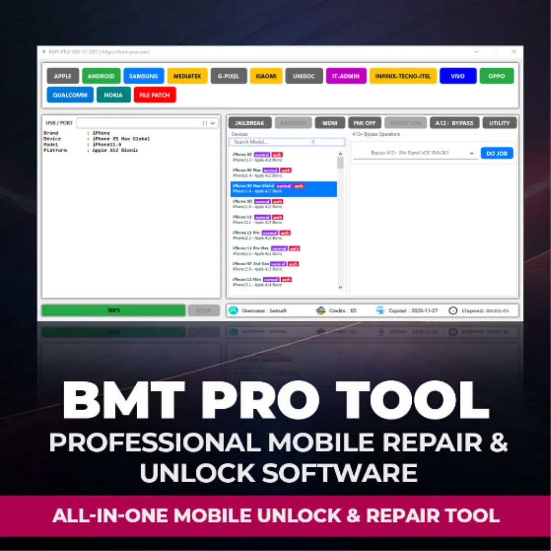 BMT PRO Tool 1 Year License (1 PC) – Unlimited Operations