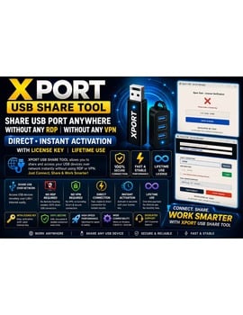 XPort USB Share Tool – Lifetime 1 PC License activation