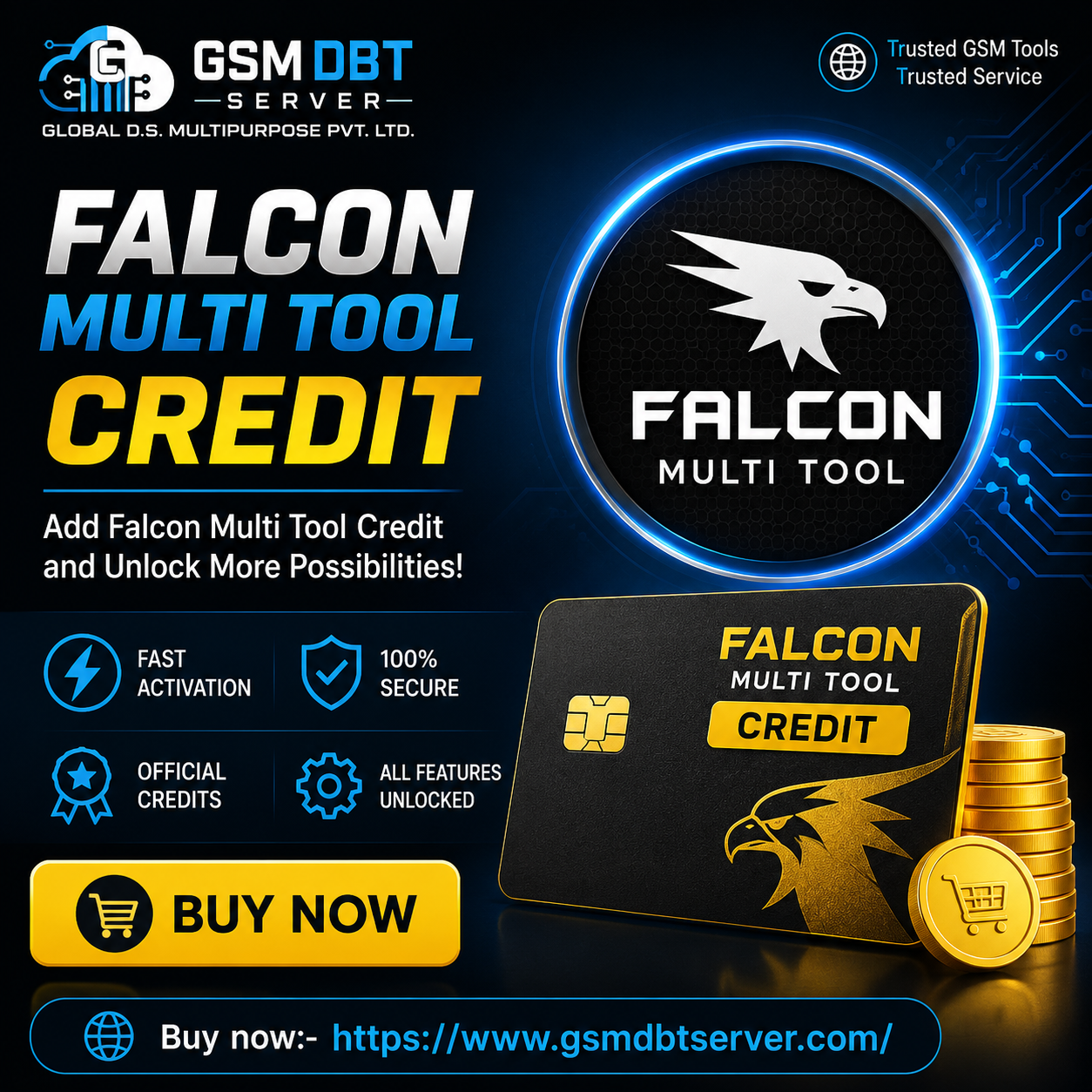 Falcon Multi Tool Credit Refill - Any Quantity (Existing User)