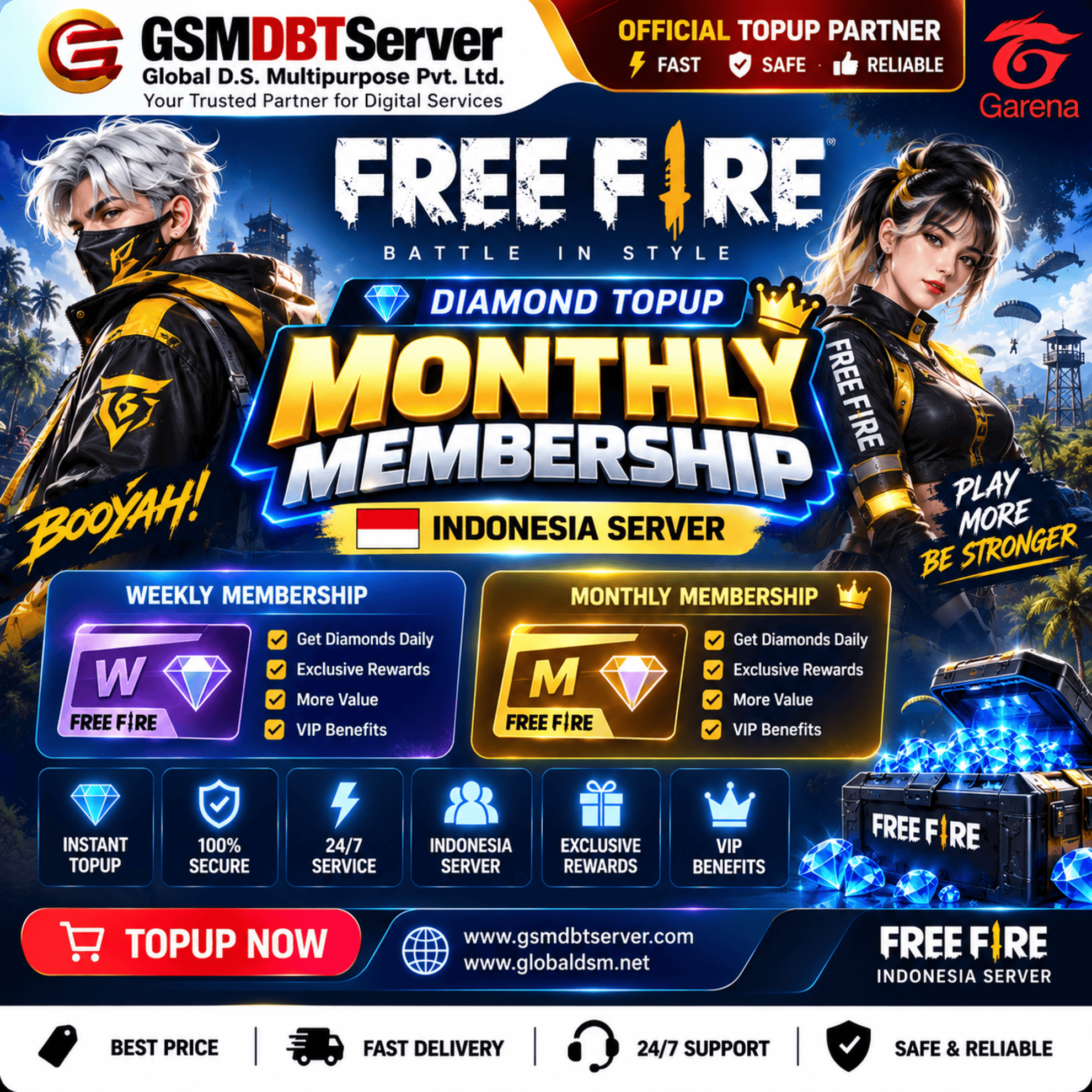Monthly Membership - (Indonesia Server)