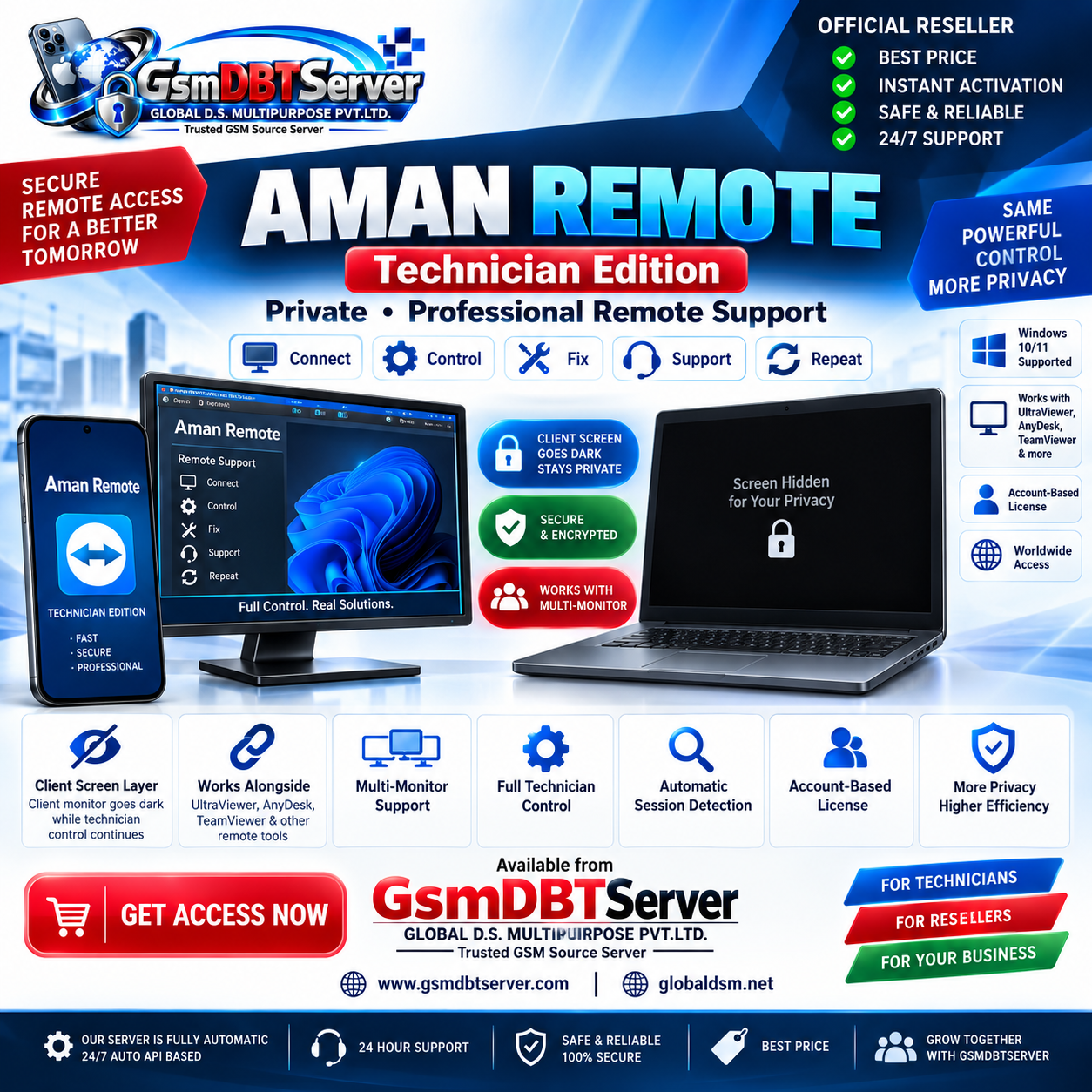 Aman Remote Technician Edition [ New & Renew ] 1 Years