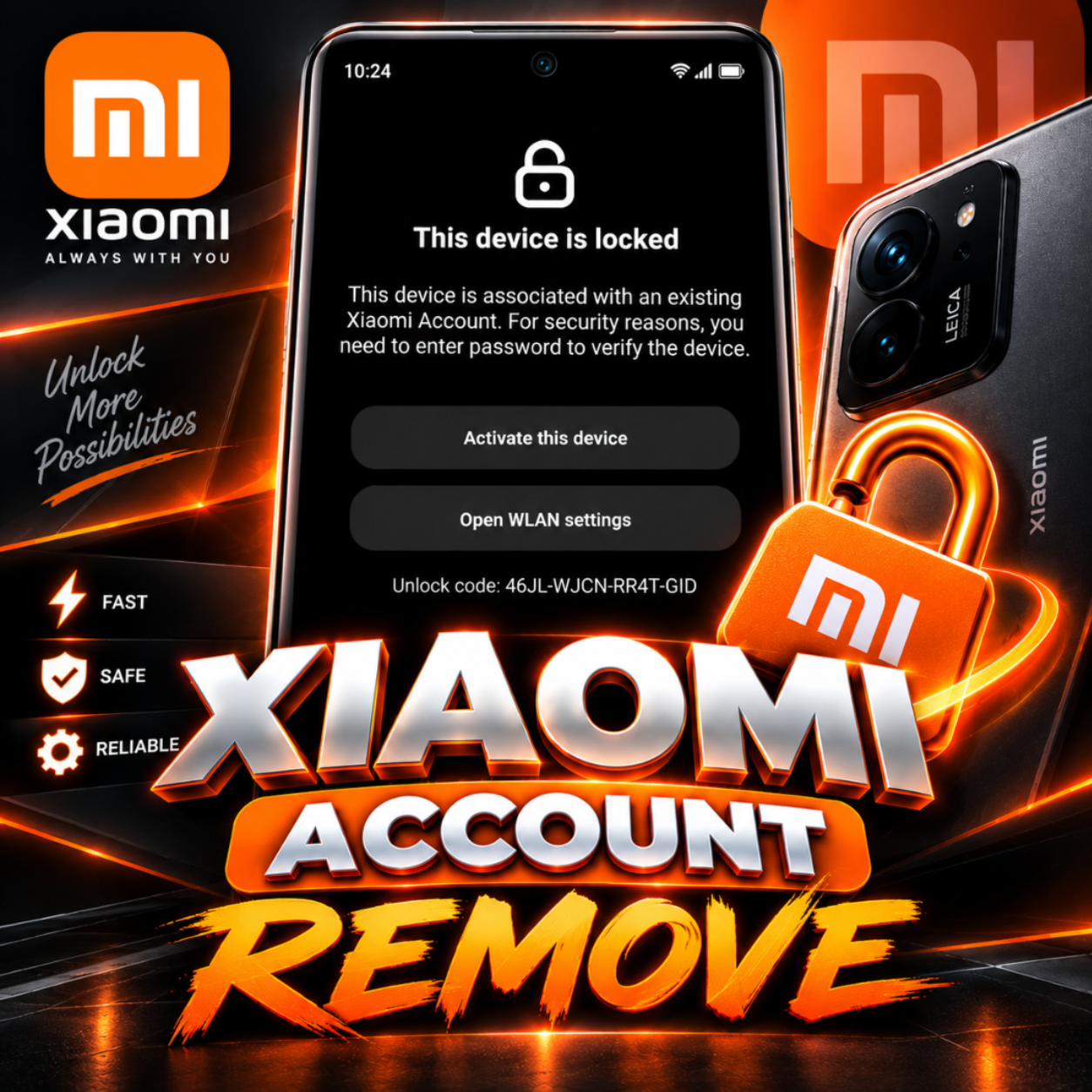 Xiaomi Mi Account Unlock Service [ Europe ] Clean only