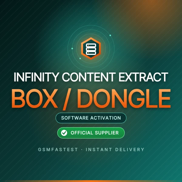 Infinity Content Extractor software activation for Infinity-Box/Dongle