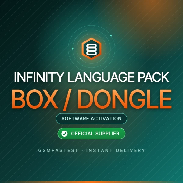 Infinity Language Pack Editor software activation for Infinity-Box/Dongle