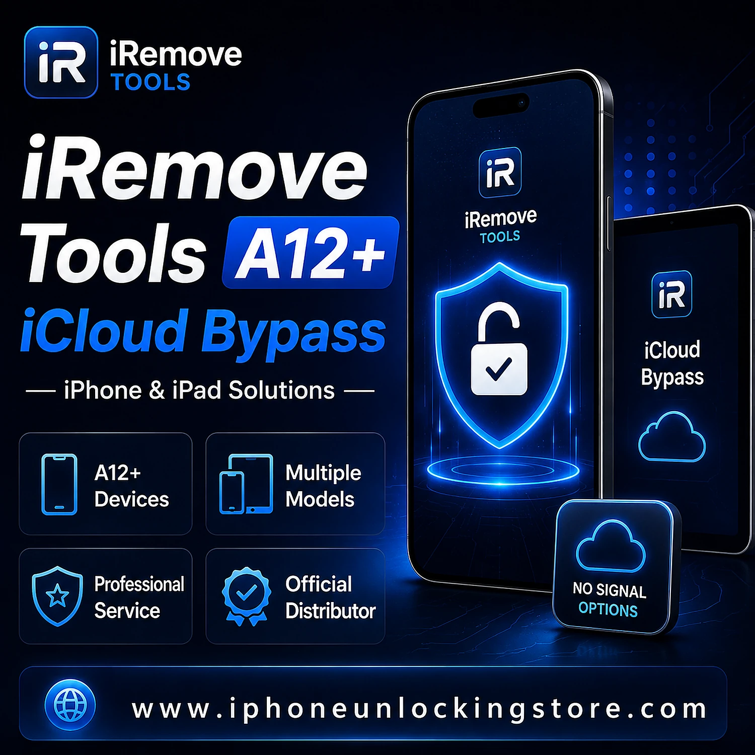 iRemove Tools A12+ – iCloud Bypass iPhone XR / XS [WITH SIGNAL]