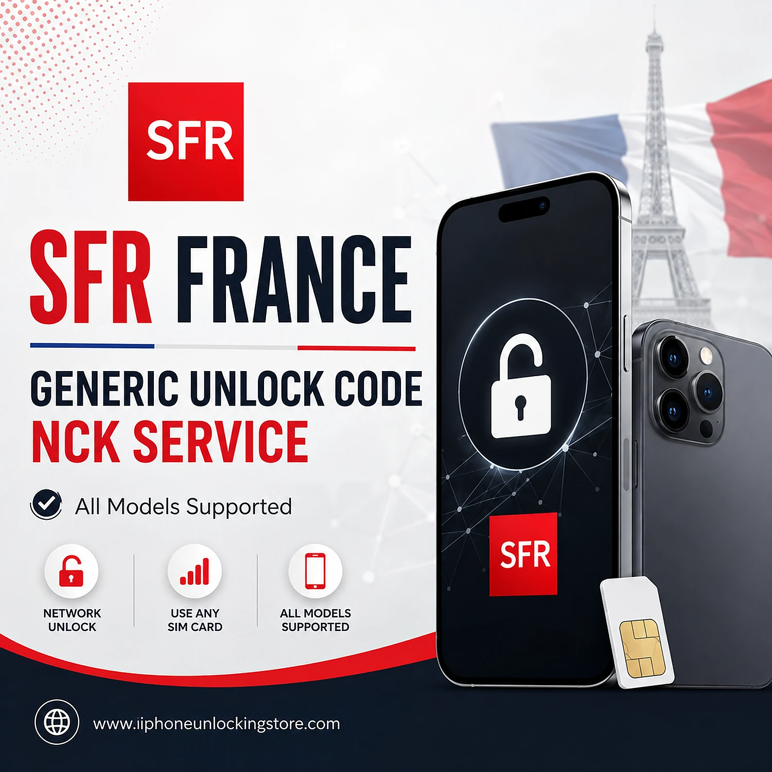 SFR France Generic All Model Unlock Code Nck Service