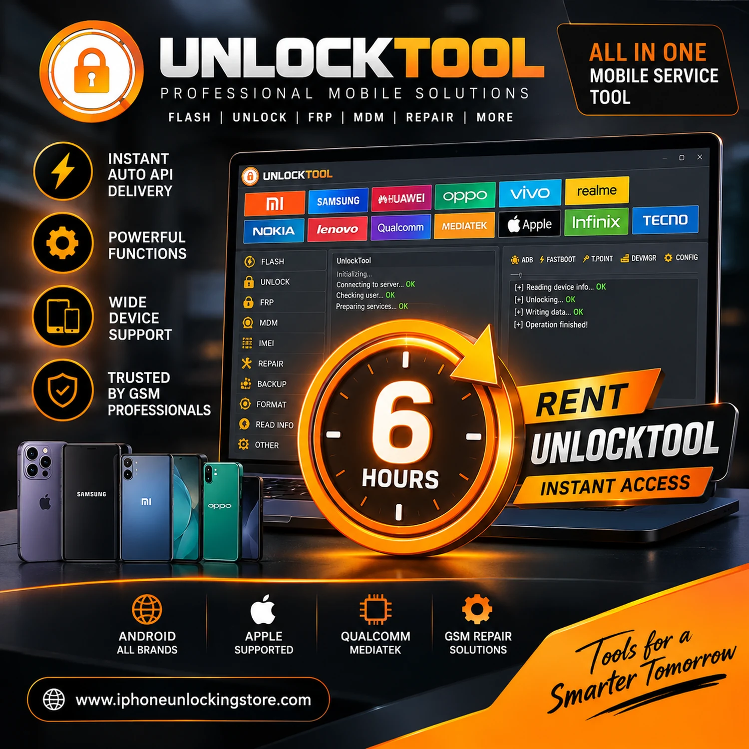 UnlockTool Rent [6 Hours] – Instant Auto API