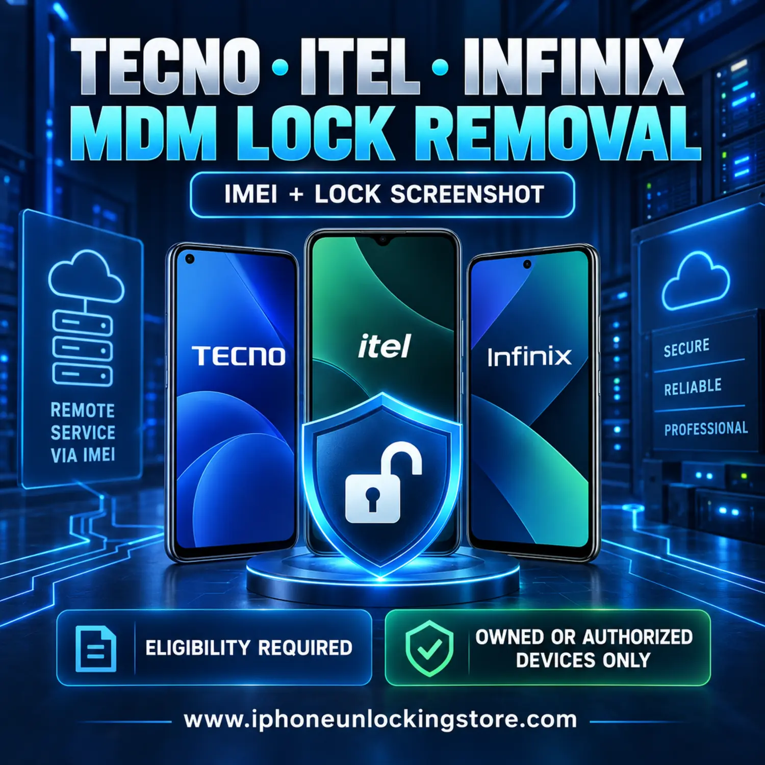 Tecno, itel & Infinix MDM Lock Removal – Permanent Unlock