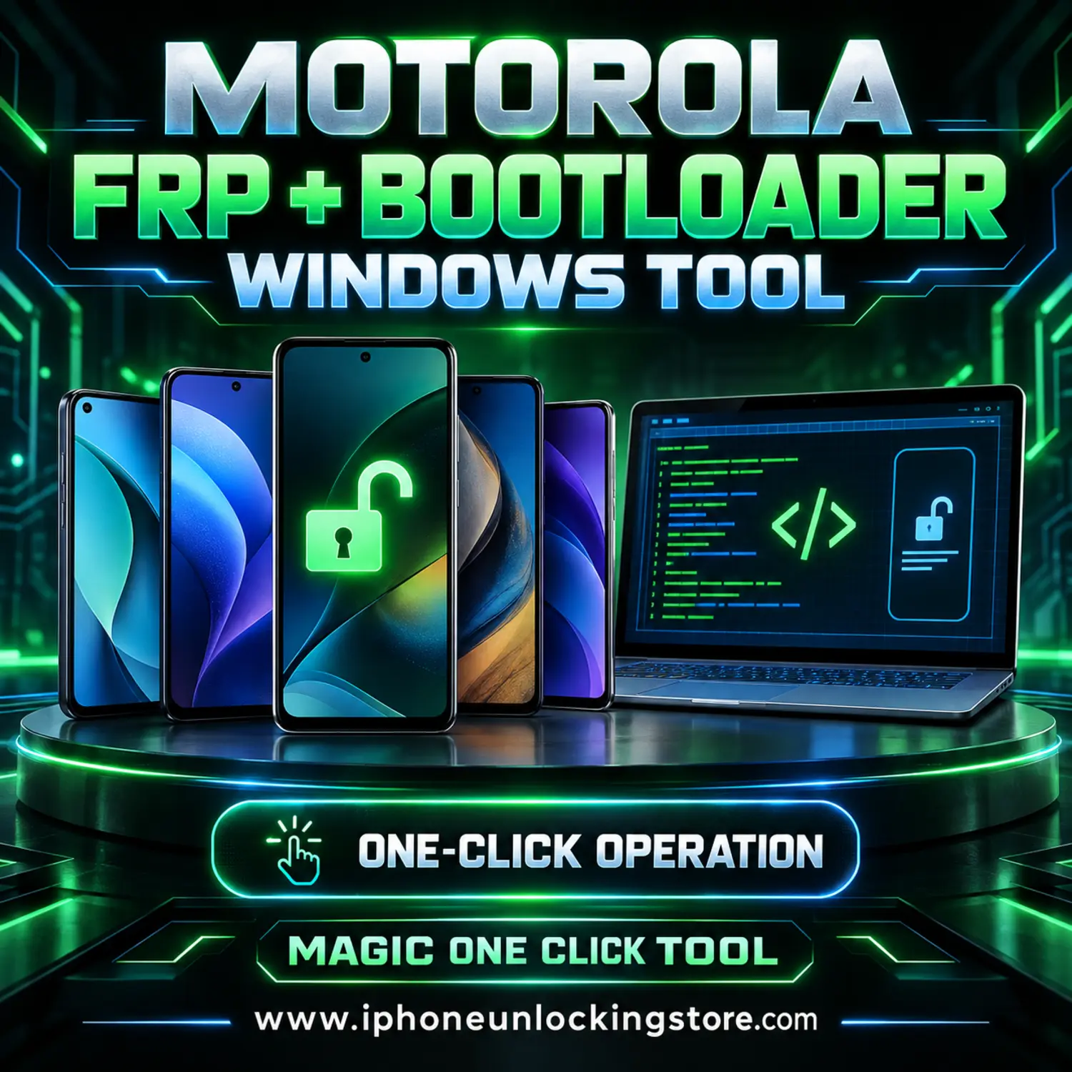 Motorola FRP + Unlock Bootloader | Windows Tool | Magic One Click