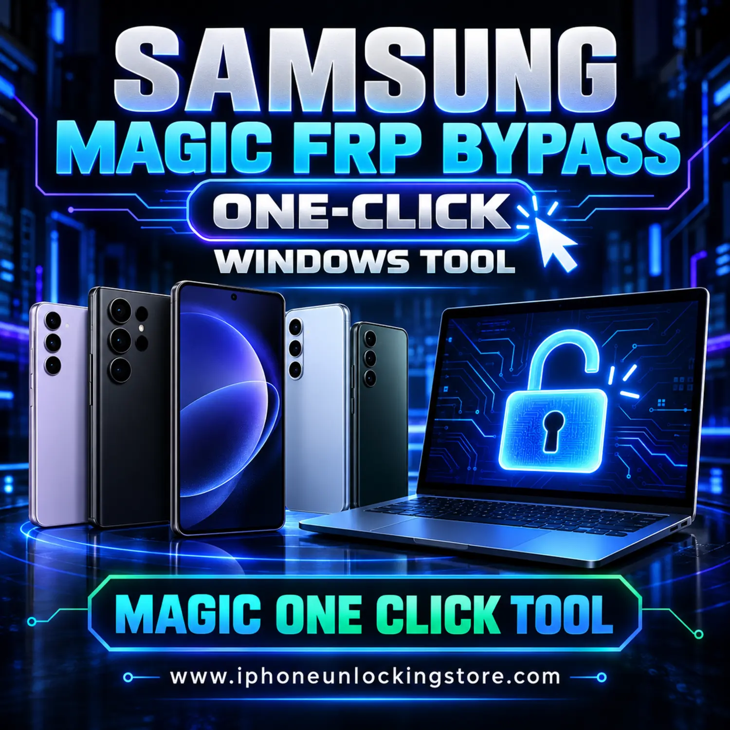 Samsung Magic FRP Bypass (One-Click) | Windows Tool