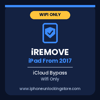 iRemove iCloud Bypass – iPad From 2017 (Wifi Only)