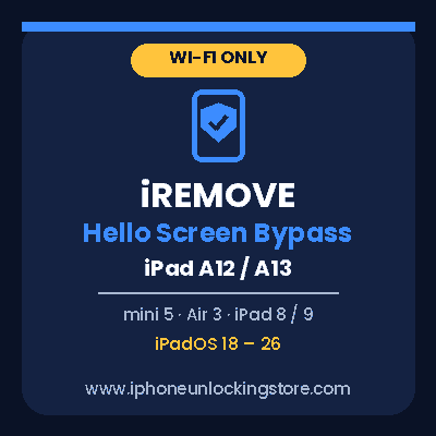 iRemove Hello Screen Bypass – iPad A12/A13