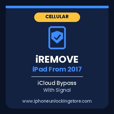 iRemove iCloud Bypass With Signal – iPad From 2017 (Cellular)