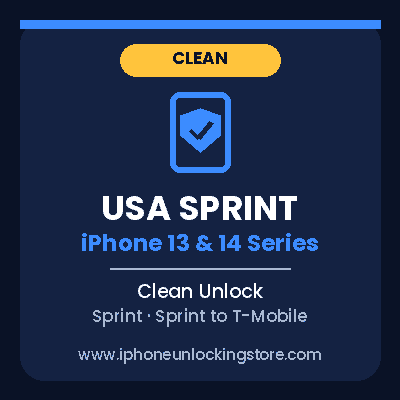 USA Sprint Clean Unlock – iPhone 13 & 14 Series