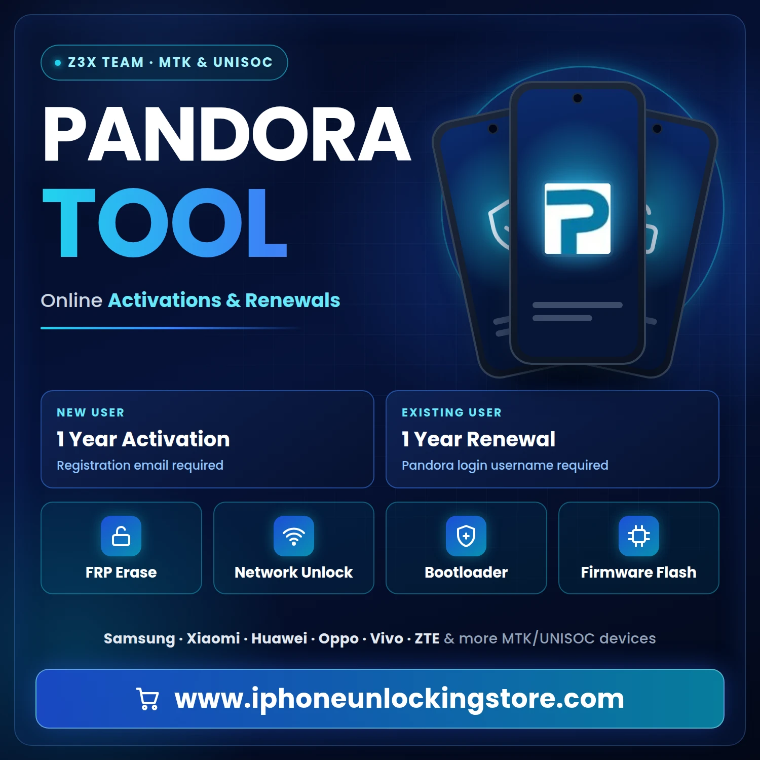 Pandora Tool – Official Worldwide Reseller